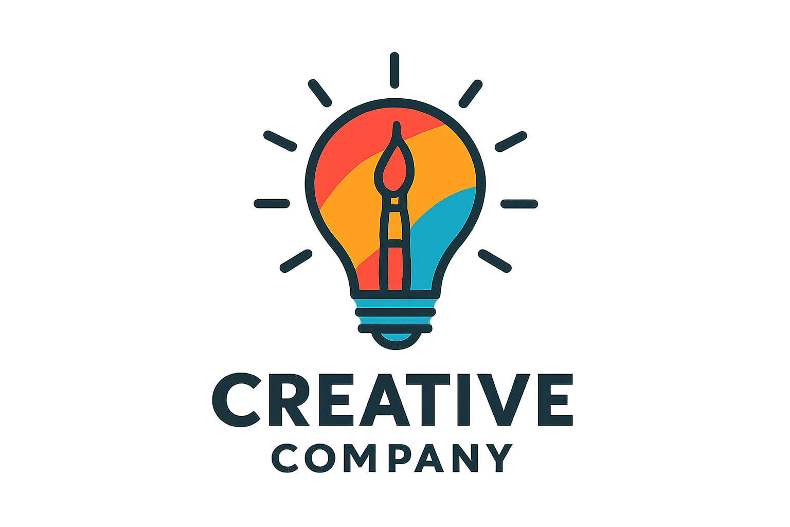 Logo de empresa creativa